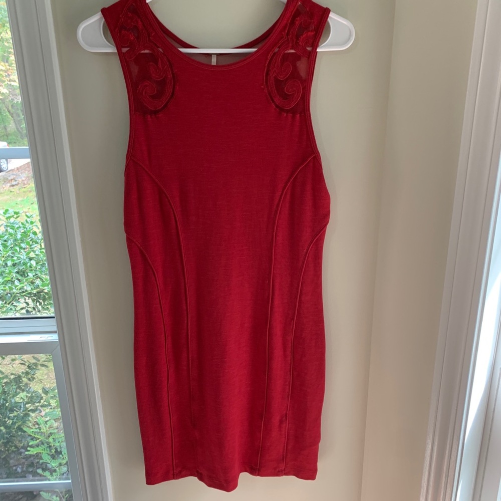 Lacy Red Free People Dress